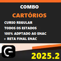 COMBO CARTÓRIOS (TODOS OS ESTADOS) + ENAC RETA FINAL (EXAME NACIONAL DE CARTÓRIOS) G7 JURÍDICO 2025.2