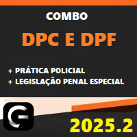 COMBO DPC E DPF (DELEGADO CIVIL + DELEGADO FEDERAL + PRÁTICA POLICIAL + LPE) G7 JURÍDICO 2025.2