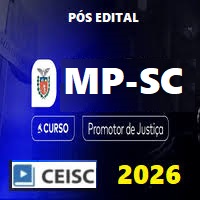 MP SC (PROMOTOR DE JUSTIÇA DE SANTA CATARINA – INTENSIVO) PÓS EDITAL 2026