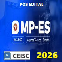 MP ES (AGENTE TÉCNICO – FUNÇÃO DIREITO) PÓS EDITAL 2026