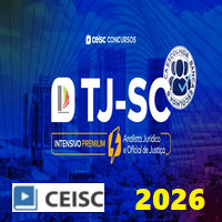 TJ SC - INTENSIVO PREMIUM (ANALISTA JURÍDICO E OFICIAL DE JUSTIÇA E AVALIADOR) GARANTIA PÓS EDITAL 2026