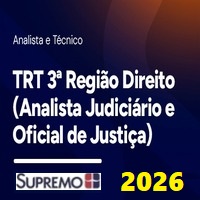 TRT 3ª REGIÃO - DIREITO (ANALISTA JUDICIÁRIO E OFICIAL DE JUSTIÇA) GARANTIA PÓS EDITAL 2026