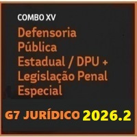 COMBO XV – DPE E DPU (DEFENSORIA PÚBLICA ESTADUAL E DEFENSORIA PÚBLICA DA UNIÃO + LPE) G7 JURÍDICO 2026.2